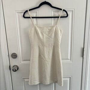 French Connection Elegant Cream Spaghetti Strap Dress